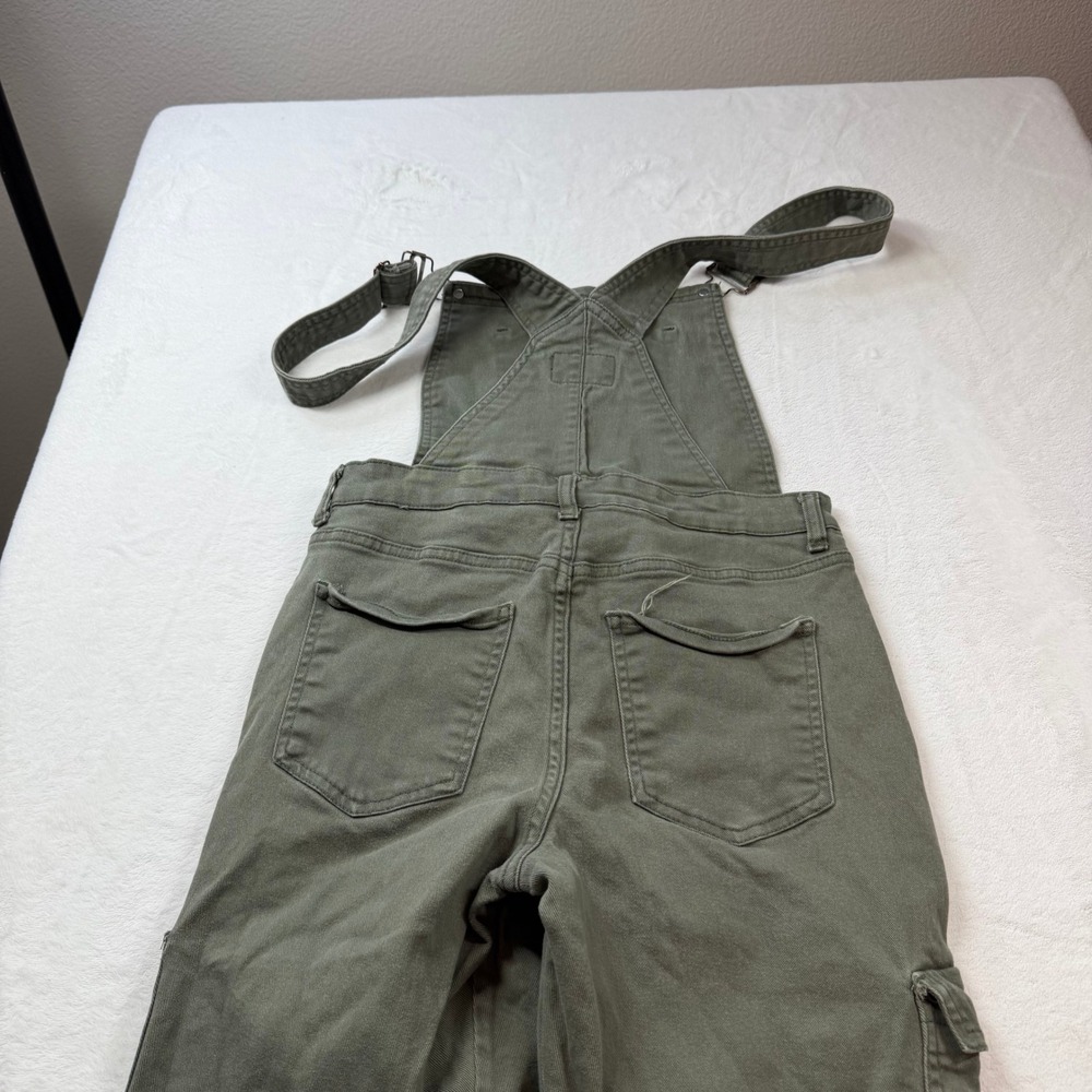 Forever 21 Olive Green Cargo Denim Overalls - Picture 9 of 13
